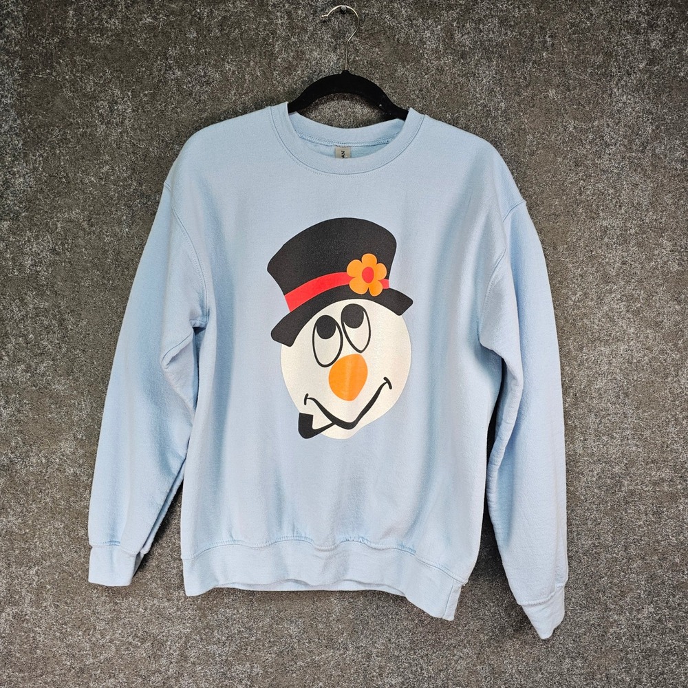Dean Clothing Co. Frosty Sweatshirt, Light Blue, Cotton Blend, Medium